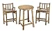 Rush Creek Log Cabin Style Pub Table Set