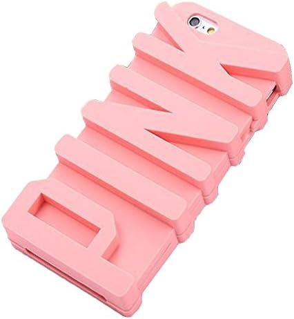TKORP 3D stereoscopic Victoria's Secret PINK Silicone Case for Apple iPhone 6 Plus/6S Plus(Pink)
