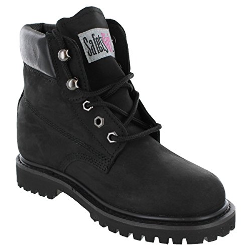 Safety Girl II Soft Toe Waterproof Womens Work Boots - Black