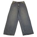 Boys Rocawear blue washed denim jeans. 100% authentic popular brand name denim jean shorts featuring a button/zip fly closure, classic 5 pocket design and a small "R" logo embroidery on the back. Great pants for boys wearing to school, parties or sport games.