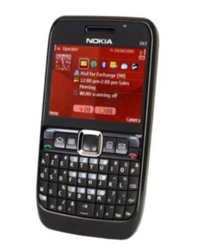 Nokia - E63 - Smartphone - Appareil Photo - Bluetooth - mp3 - GPS - Carte MicroSD - Ecran 2,36 - Midnight Noir