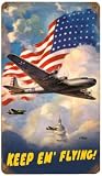 US Flag B-17 Aircraft Sign