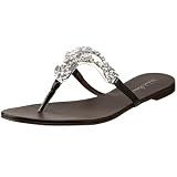Michael Antonio Womens Darin Flat Jeweled Sandal