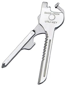 Swiss+Tech ST66676 Utili-Key 6-in-1 Key Ring Multi-Function Tool