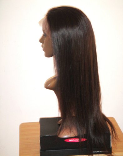 2012 Celebrity Human Hair Wigs Beyonce Full Lace Wigs Brazilian Virgin BEYONCE SILK STRAIGHT FULL LACE WIG HUMAN HAIR 2# 20