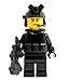 Headset (Black) - Custom Minifigure Piece