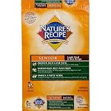 Nature's Recipe Dry Dog Food for Senior Dog, Lamb and Rice Meal, 15 Pound Bag