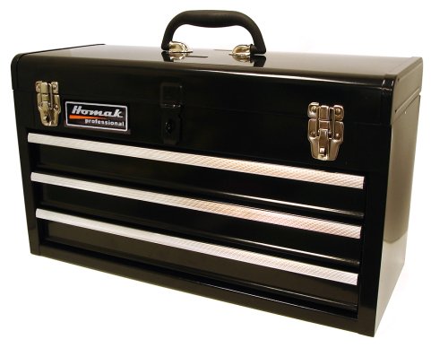 HOMAK BK01032101 3-Drawer Tool Box/Chest Black