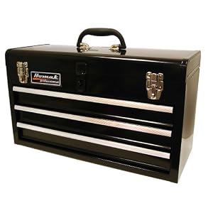 HOMAK BK01032101 3-Drawer Tool Box Chest Black by Homak Manufacturing