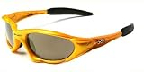 X-Loop Lunettes de Soleil - Sport - Cyclisme - Ski - Conduite - Motard / Mod. 1002 Jaune / Taille Unique Adulte / Protection 100% UV400