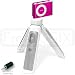 Electronics : FreeLogix - Portable Tripod Speakers for iPod Shuffle 2nd Generation - Silver