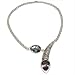 Mystic Topaz Necklace Sterling Silver Jewelry 17 inches (gnklc317)