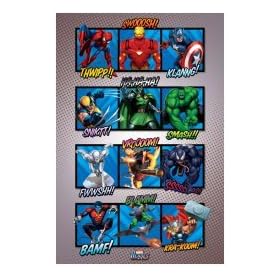 Movies Posters: Marvel Heroes - Sound Effects Poster - 91.5x61cm