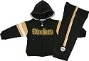 Pittsburgh Steelers Toddler Full Zip Hooded Jacket and Pant Set - 3T