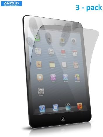 Argon® Anti Fingerprint Screen Protector for iPad Mini with Retina Display and iPad Mini - Retail Packaging [3-pack] - Works with all iPad mini models