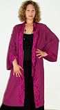 MAGENTA KIMONO COTTON ASIAN LAYER BOHO Fits - 2X 3X 4X - A545S
