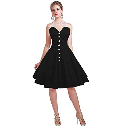 Maggie Tang Women's 1950s Vintage Rockabilly Full Circle Dress