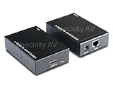 Hdmi Extender Adapter Over 1 Single Cat5e /6 (Up to 150 Feet) 1080p Extension Cable