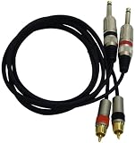 Pyle PPRC-J05 Professional 1/4-Inch Dual RCA to Dual Cable