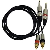 Buy Pyle PPRC-J05 Professional 1 4-Inch Dual RCA to Dual Cable  by Pyle