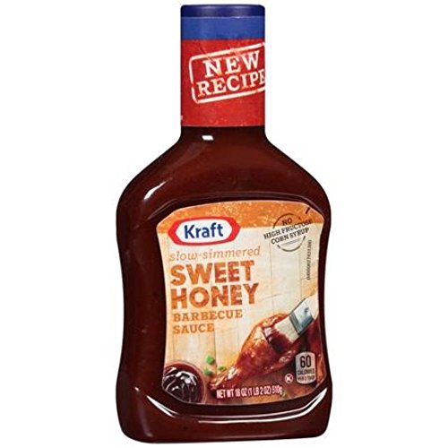 KraftSlow-Simmered Sweet Honey BBQ Sauce 18 oz. Bottle (Pack of 3)
