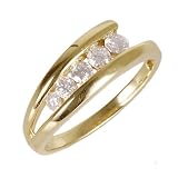 FOJO's 14K Yellow Gold Certified Diamond Track Ring (.50 ct. tw.)