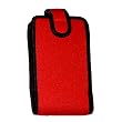OP/TECH USA 7302134 Snappeez-Large, Vertical Neoprene Pouch for Camera or Phone (2.5 x 4.5 x .9 - 1.5 Inch) (Red)