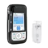 T-mobile Nokia 5300 Xpressmusic Accessory Bundle Kit - Solid Black Snap On Crystal Cover Case W/ Belt Clip + Premium Reusable LCD Screen Protector with Lint Cleaning Cloth By Ikross