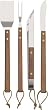 LamsonSharp Classic Rosewood Bbq 4-Piece Set (Turner, Fork, Tongs & Knife)