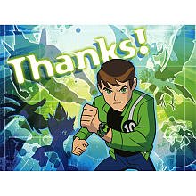 Ben 10 Thank You Notes 8ct