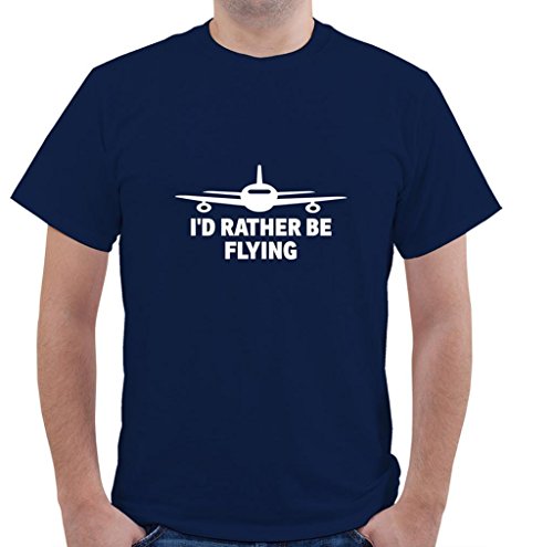 I'D RATHER BE FLYING Aviation Pilot Unisex Short Sleeve T Shirt