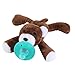 Evedy Infant Plush Pacifier Soft Stuffed Baby Pacifiers Holder Bear Toy With Detachable Silicone Binky Teething Soother