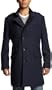 Ben Sherman Men's "Gentleman" Wool Trench Coat,Blue,XX-Large