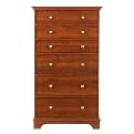 Fully Assembled Leeward 6 Drawer Chest - Cherry