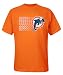 Miami Dolphins Big and Tall Orange Logo T-Shirt6X