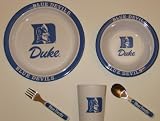 DUKE BLUE DEVILS Team Logo 5 Piece Baby Child Dinner Set ( Sipping cup, Plate, Bowl, Fork,... by Duckhouse