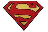 XXL- Superman 20,2 cm * 15,2 cm AUFNÄHER APPLIKATION BÜGELBILD Superheld Comic Clark Kent Patch Man Super Männer Science Fiction Flicken Figur Lois Logo Emblem Zeichen
