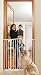 Bindaboo Pet Gates - Swing closed 40 extra tall hallway pet gate fits openings 38 to 42.5 white.