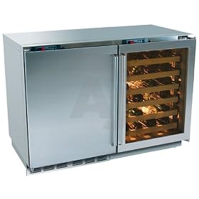 Perlick H2RD1WD3B 48 Built-in Refrigerator Wine Cooler with 48 Bottle Capacity, Variable... by 
