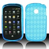 For Tracfone Net 10 Lg 800g Accessory - Blue Agryle TPU Soft Gel Skin Case  ....