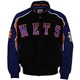 New York Mets Black Suede Varsity Jacket