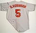 Brooks Robinson Signed Orioles Majestic Grey Throwback Jersey w/