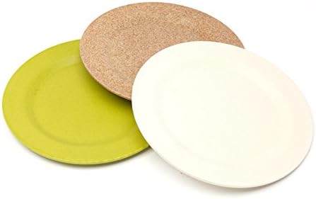 Alocs Outdoor Camping Backpacking Picnic Portable Cutlery Bamboo Plate