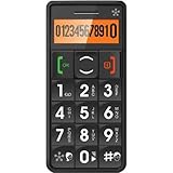 JUST5 J509 Easy to Use Unlocked Cell Phone with Big Buttons, Amplified Sound, Personal Emergency Response System (Black)