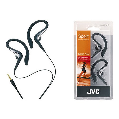 Childrens Toyshop  Electronics : JVC HA-EB70-SE - Sporty Ear Clip Headphones - Silver