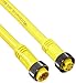 Brad 115020A01F060 Mini-Change A-Size Double-Ended Cordset, Female-to-Male Straight, 5 Pole, STOOW Cable Type, PVC (A01) Cable Jacket, 16AWG Wire Size, 8.0A Max Current Rating, 600V AC/DC Max Voltage, 6ft Cable Length