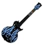 Blue Neon Flames Design Skin Decal Sticker for Playstation 3 PS3/ Xbox 360 Guitar Hero III Gibson Les Paul Guitar Controller