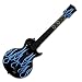 Blue Neon Flames Desgin PS3/ Xbox 360 Guitar Hero III Gibson Les Paul Guitar Controller Skin Decal Sticker