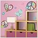 Magnificent Peel & Stick By RoomMates Heart & Peace Sign Giant Wall Decal