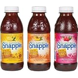 Snapple Variety Tea, 20-ounce Bottles, Raspberry Lemon Peach (Pack of 24)